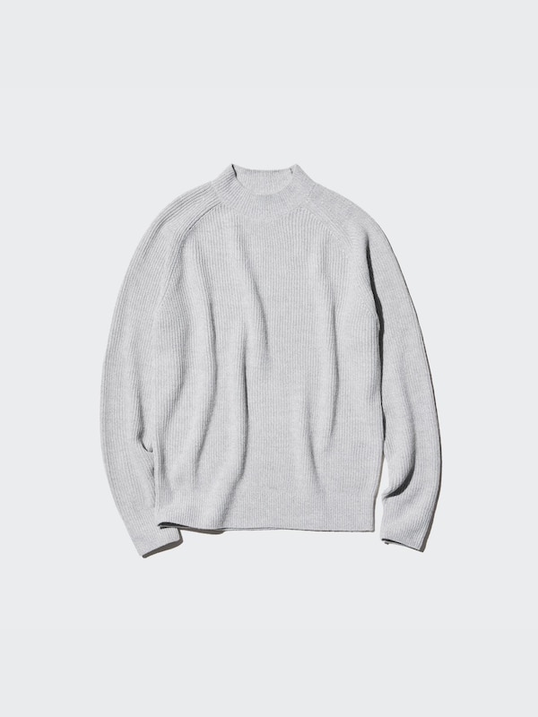 Strickpullover mit hohem Kragen
