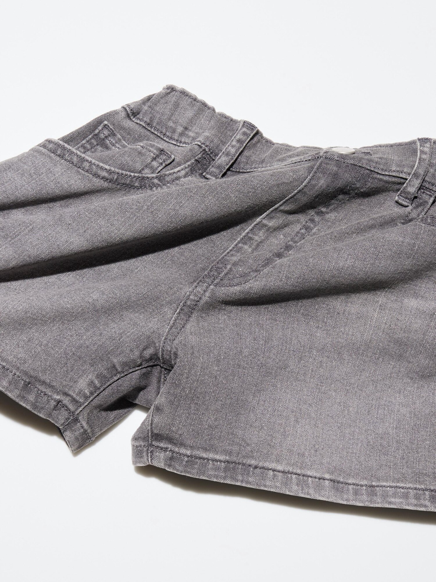 【COLOR iN ID】graish denim shorts Denim shorts Slim Fit - Light grey denim - Kids | H&M