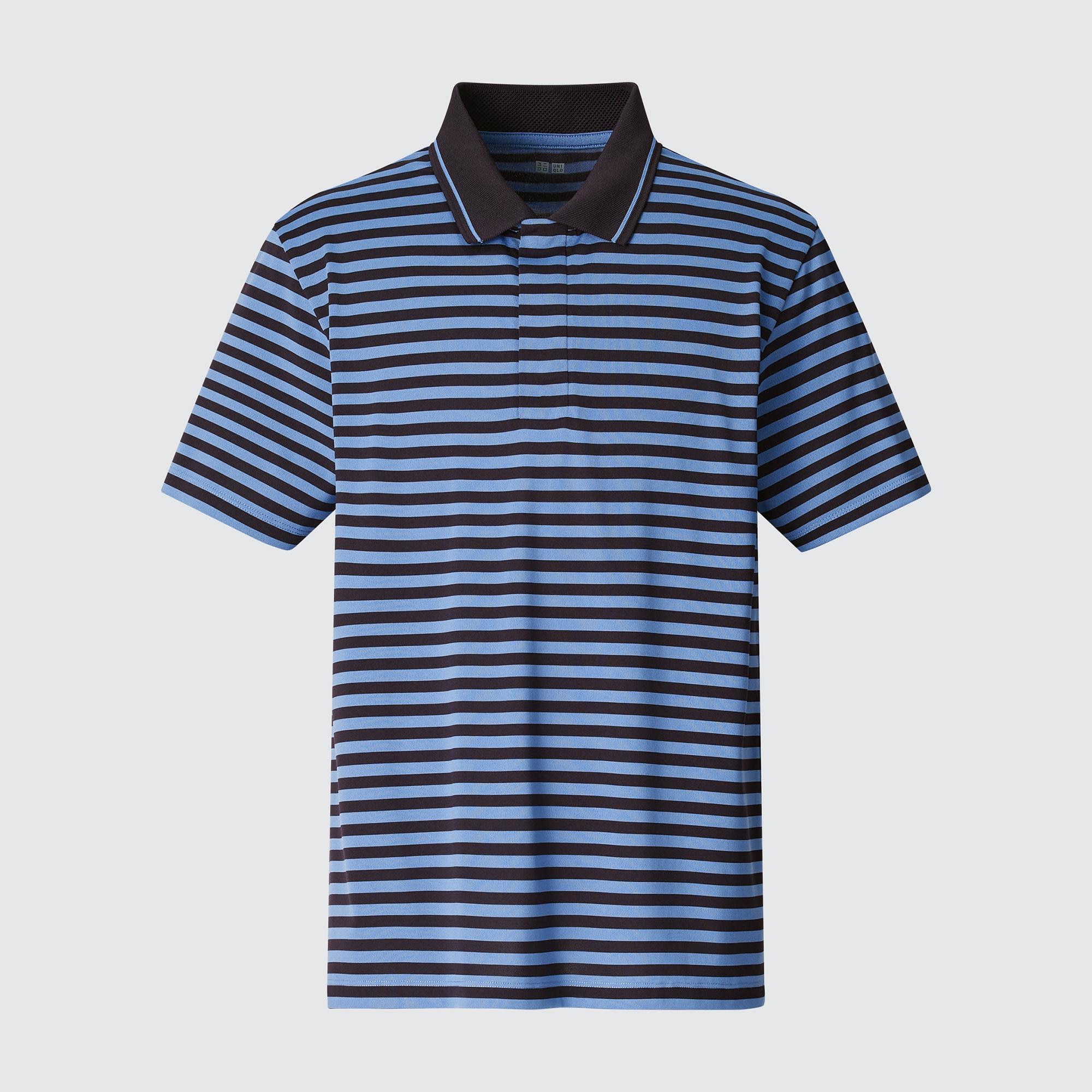 DRY-EX Short-Sleeve Polo Shirt (Striped) (Adam Scott) | UNIQLO US
