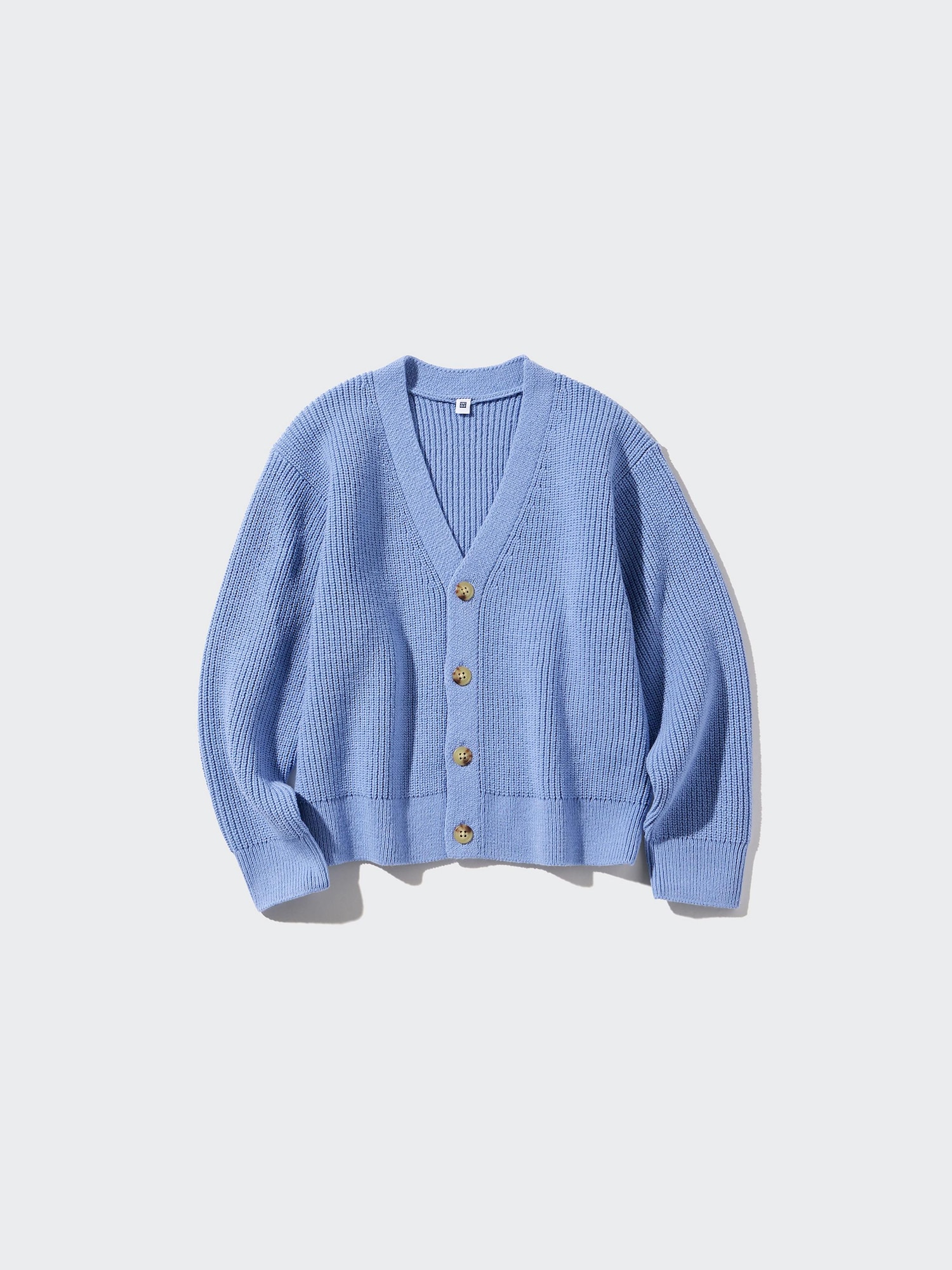 Kids Kids Middle Gauge Knit V Neck Cardigan UNIQLO BE