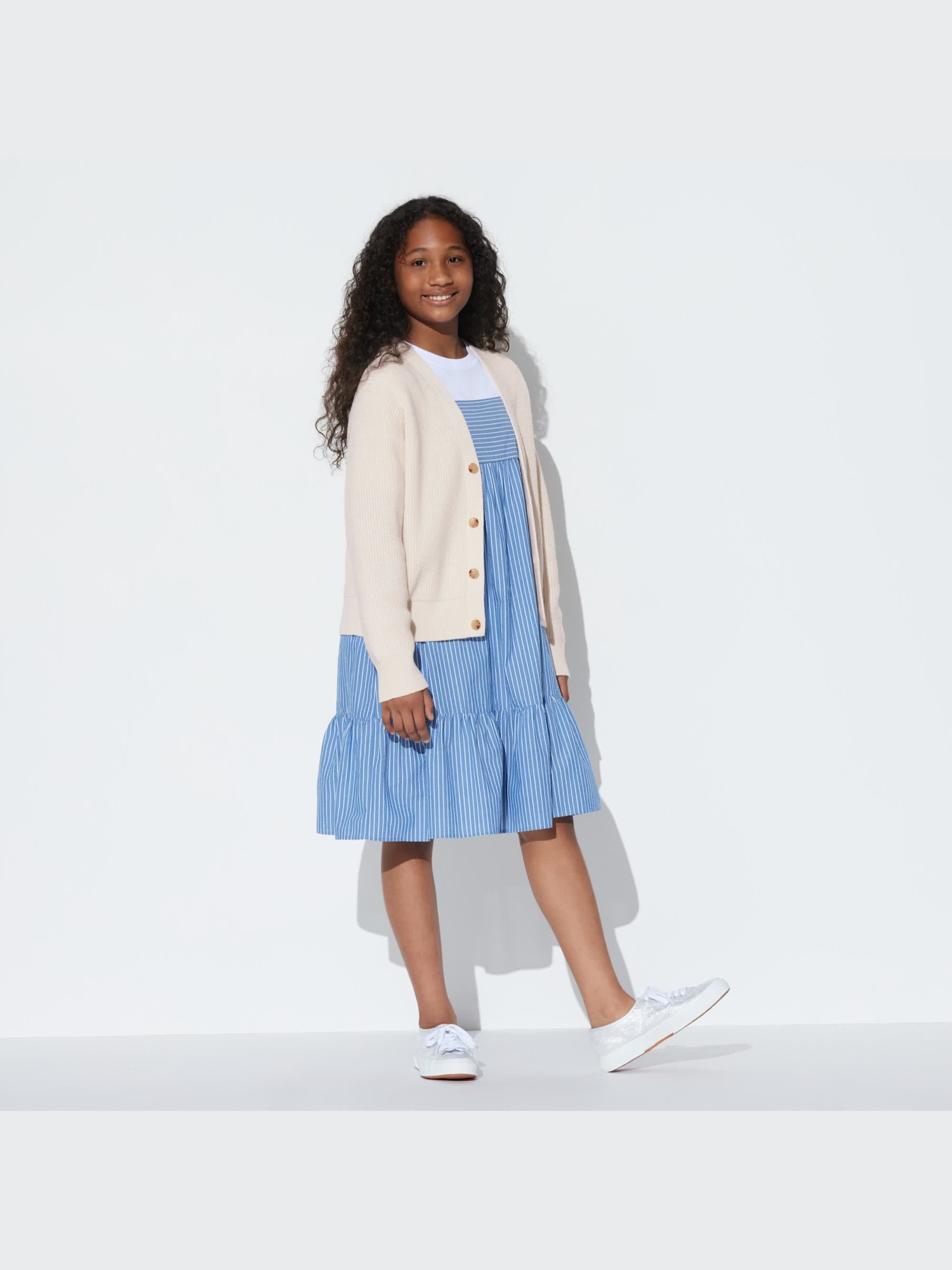 Kids Middle Gauge V-Neck Cardigan | UNIQLO US