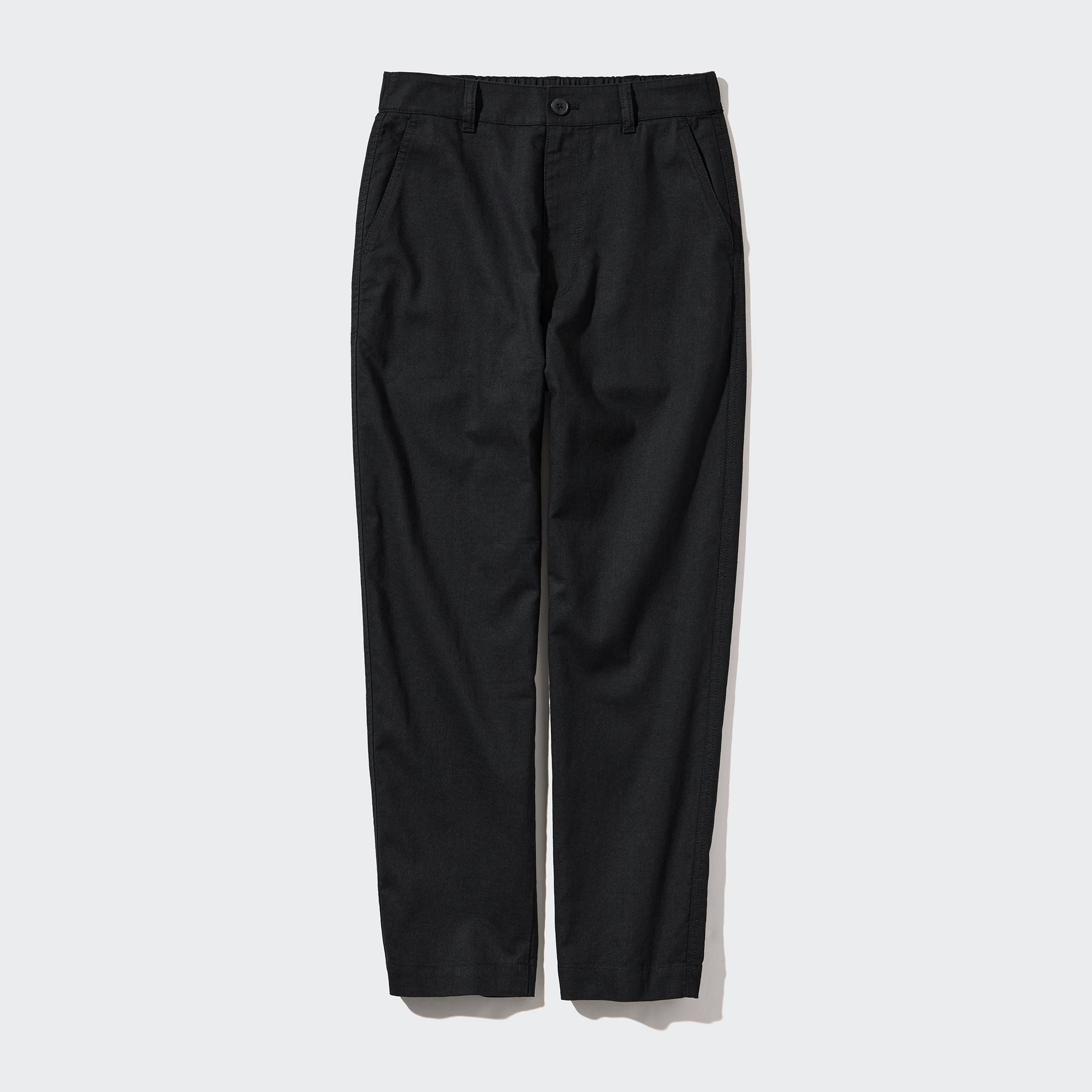 LINEN COTTON TAPERED PANTS