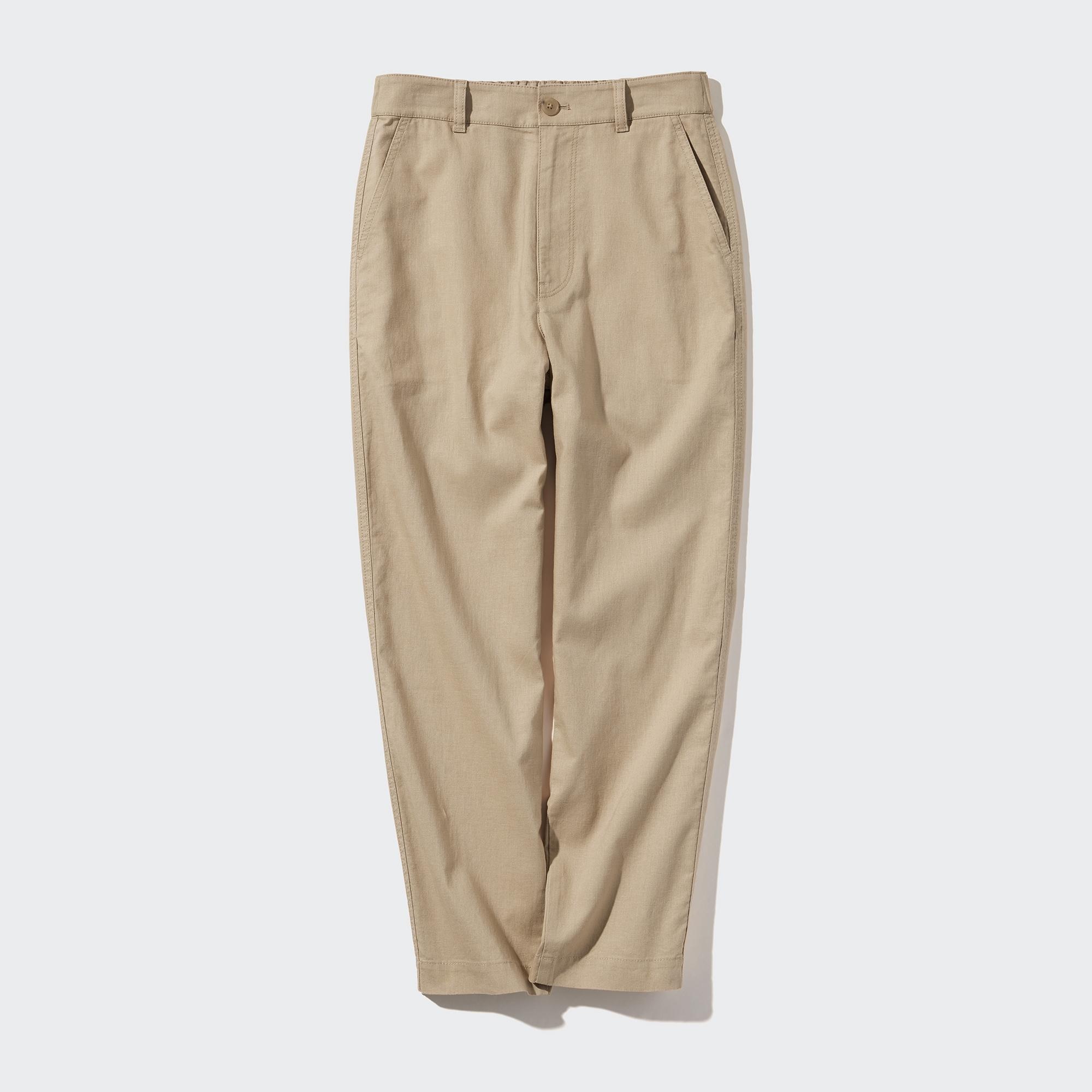 Linen Cotton Tapered Pants