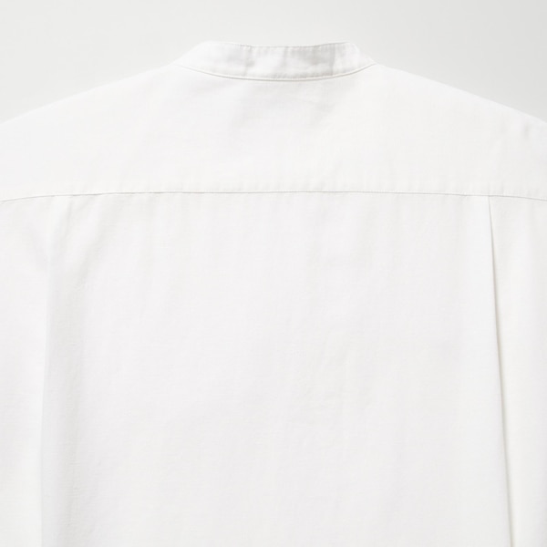 Cotton Linen Stand Collar Shirt | UNIQLO US