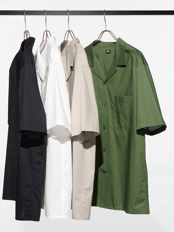 Open Collar Shirt | Short Sleeve