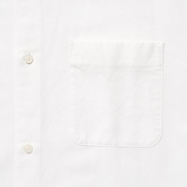 Cotton Linen Stand Collar Short-Sleeve Shirt | UNIQLO US