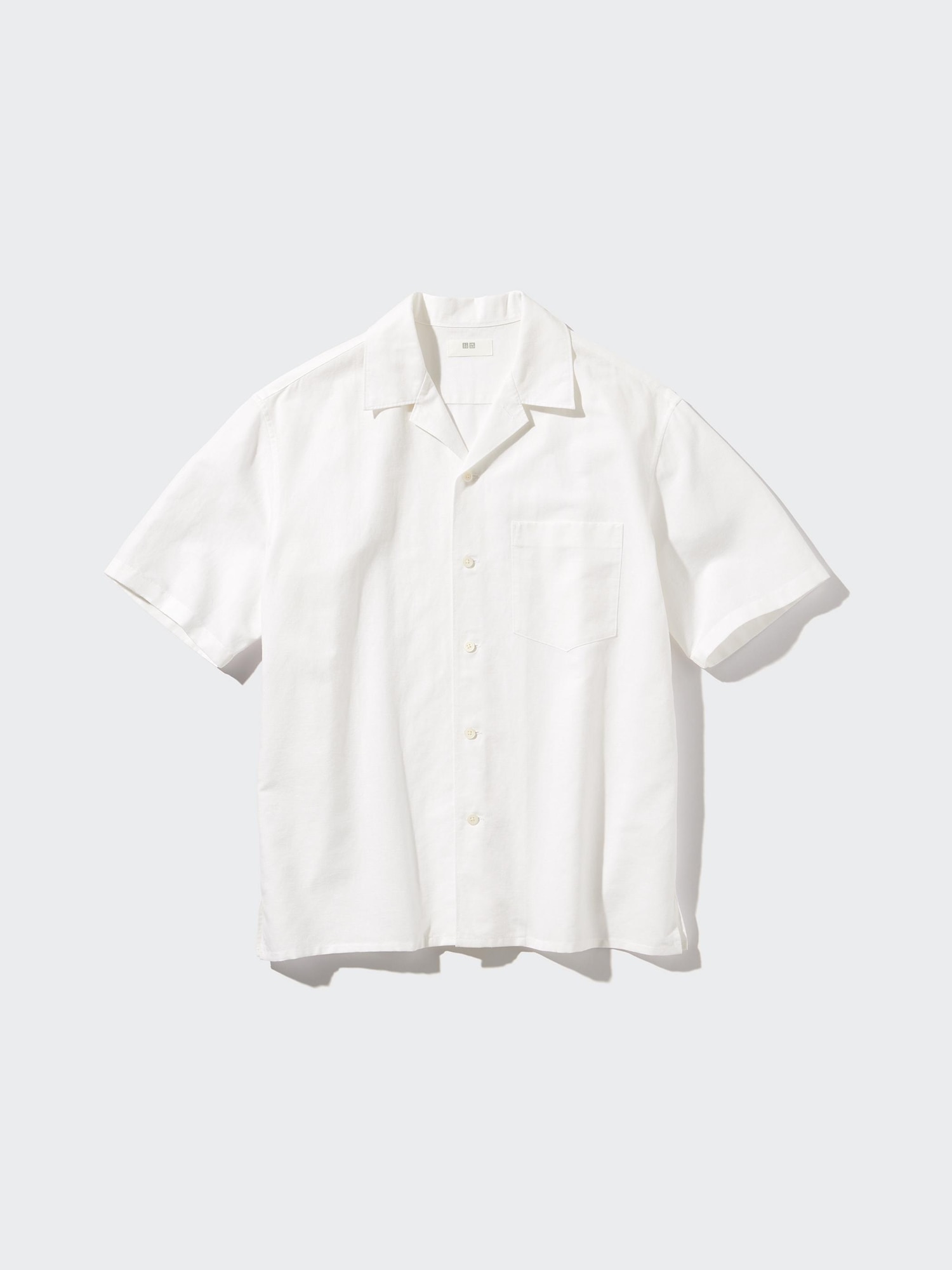 Cotton Linen Open Collar Shirt | Short Sleeve | UNIQLO US