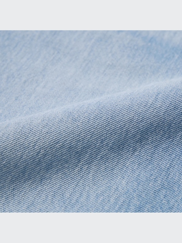 High-Rise Baggy Denim Shorts (Distressed)