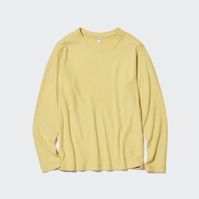 UNIQLO Ladies XXL NWT Sweatshirt Crewneck Wide Long Sleeves Yellow