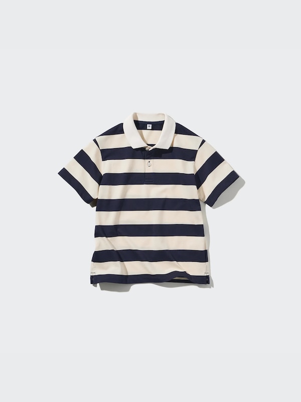 Dry Pique Striped Polo Shirt