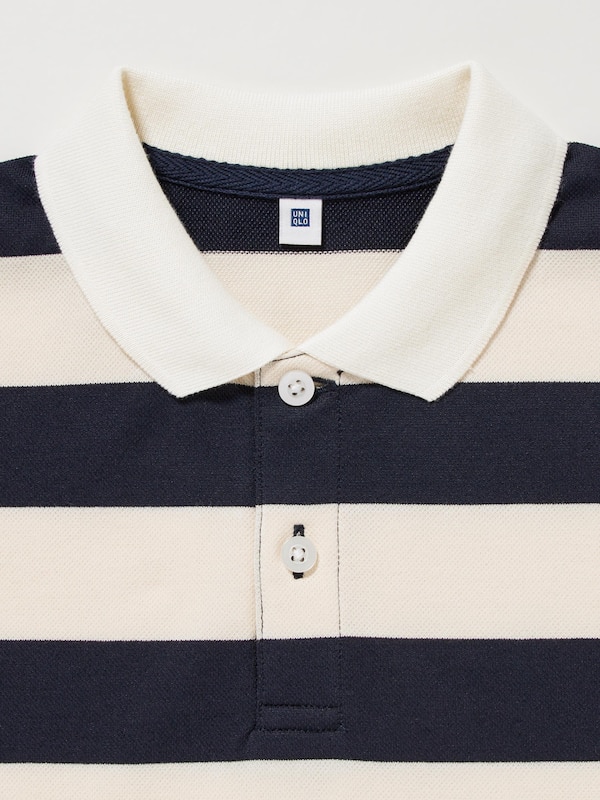 Dry Pique Striped Polo Shirt