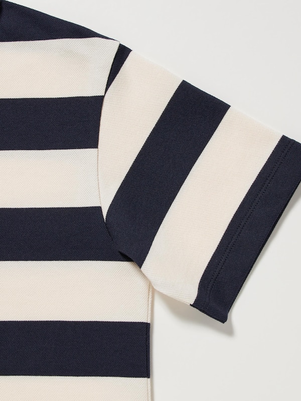 Dry Pique Striped Polo Shirt