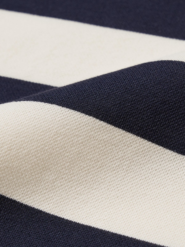 Dry Pique Striped Polo Shirt