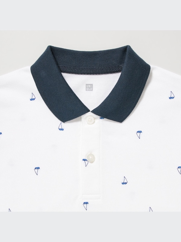 Dry Pique Printed Polo Shirt