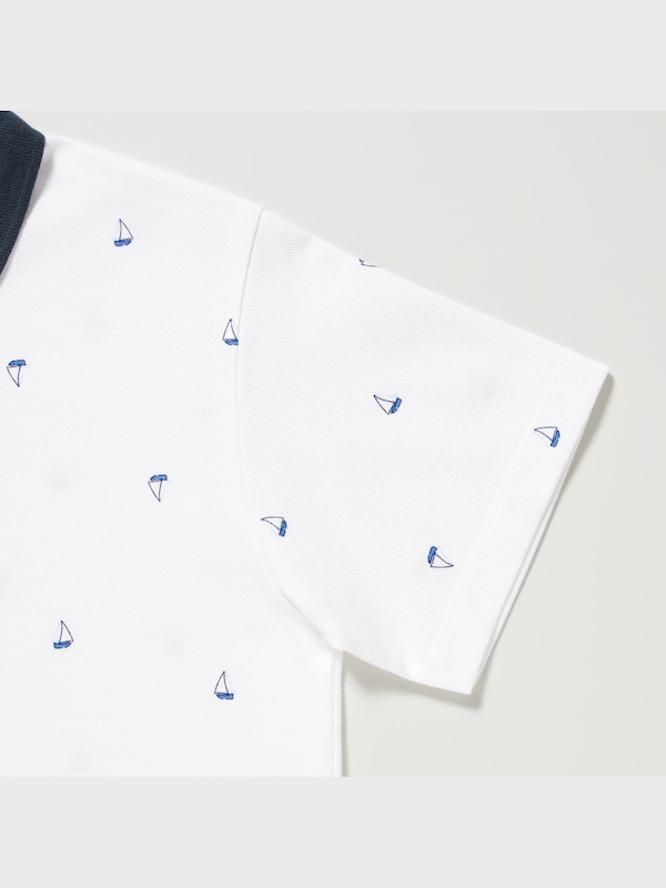 Dry Pique Printed Polo Shirt