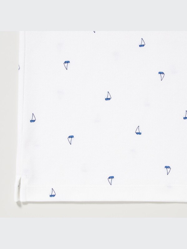 Dry Pique Printed Polo Shirt