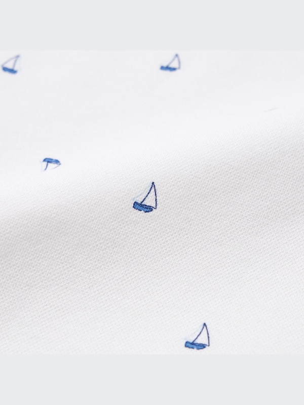 Dry Pique Printed Polo Shirt