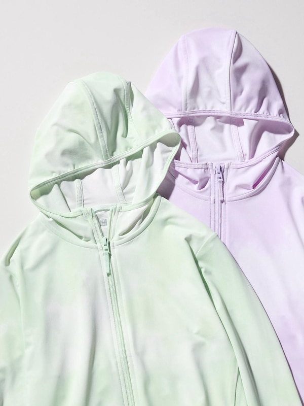 AIRism Mesh UV Protection Printed Full-Zip Hoodie