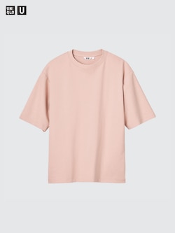 AIRism Cotton Oversized T-Shirt | Half-Sleeve