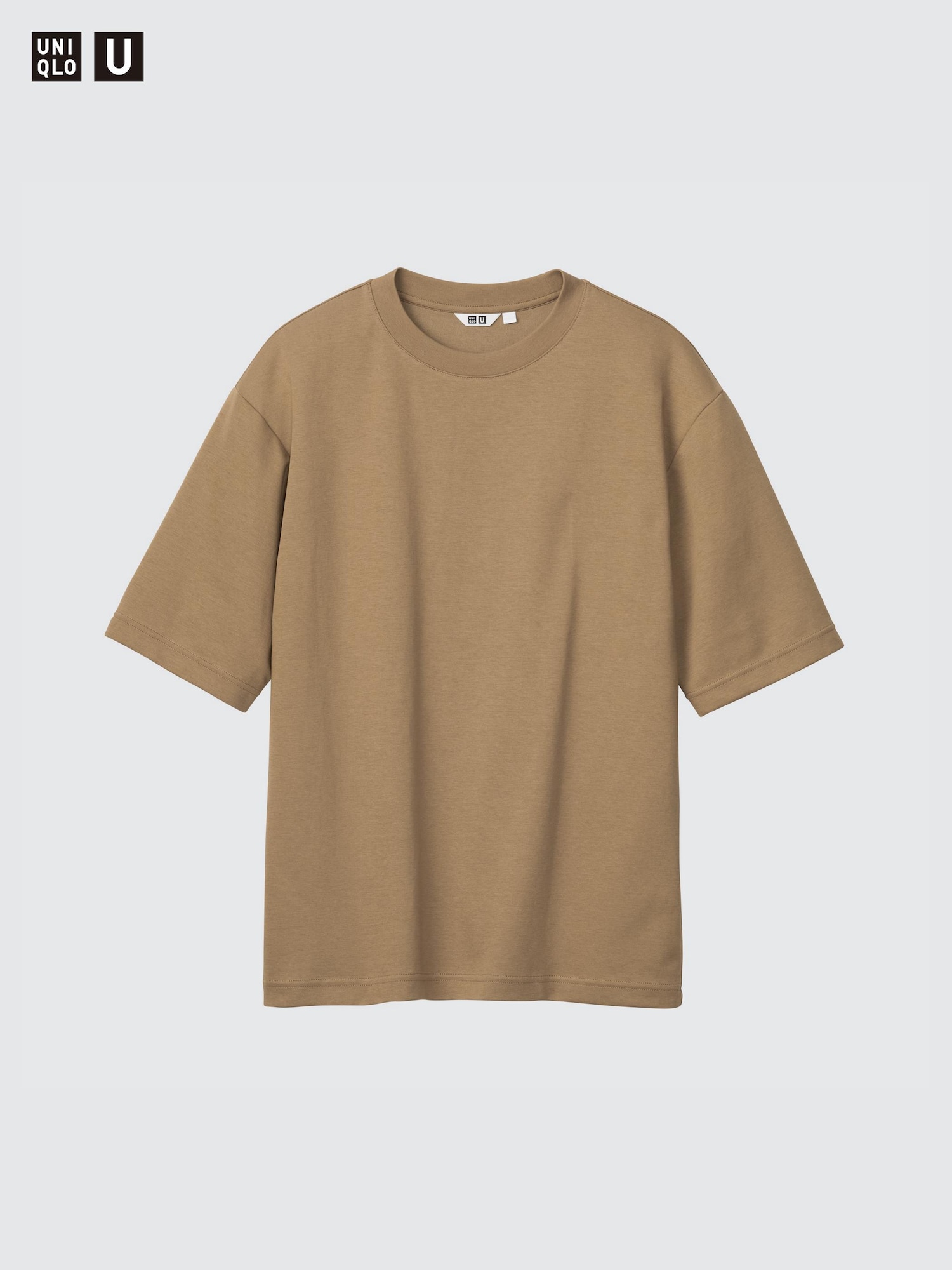 UNIQLO U AIRism Cotton Oversized Crew Neck Half-Sleeve T