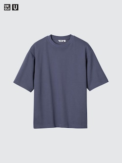 AIRism Cotton Oversized T-Shirt | Half-Sleeve