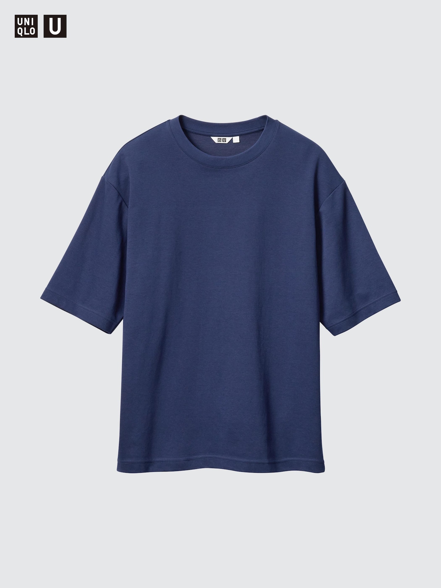 AIRism COTTON OVERSIZED CREW NECK HALF SLEEVE T-SHIRT