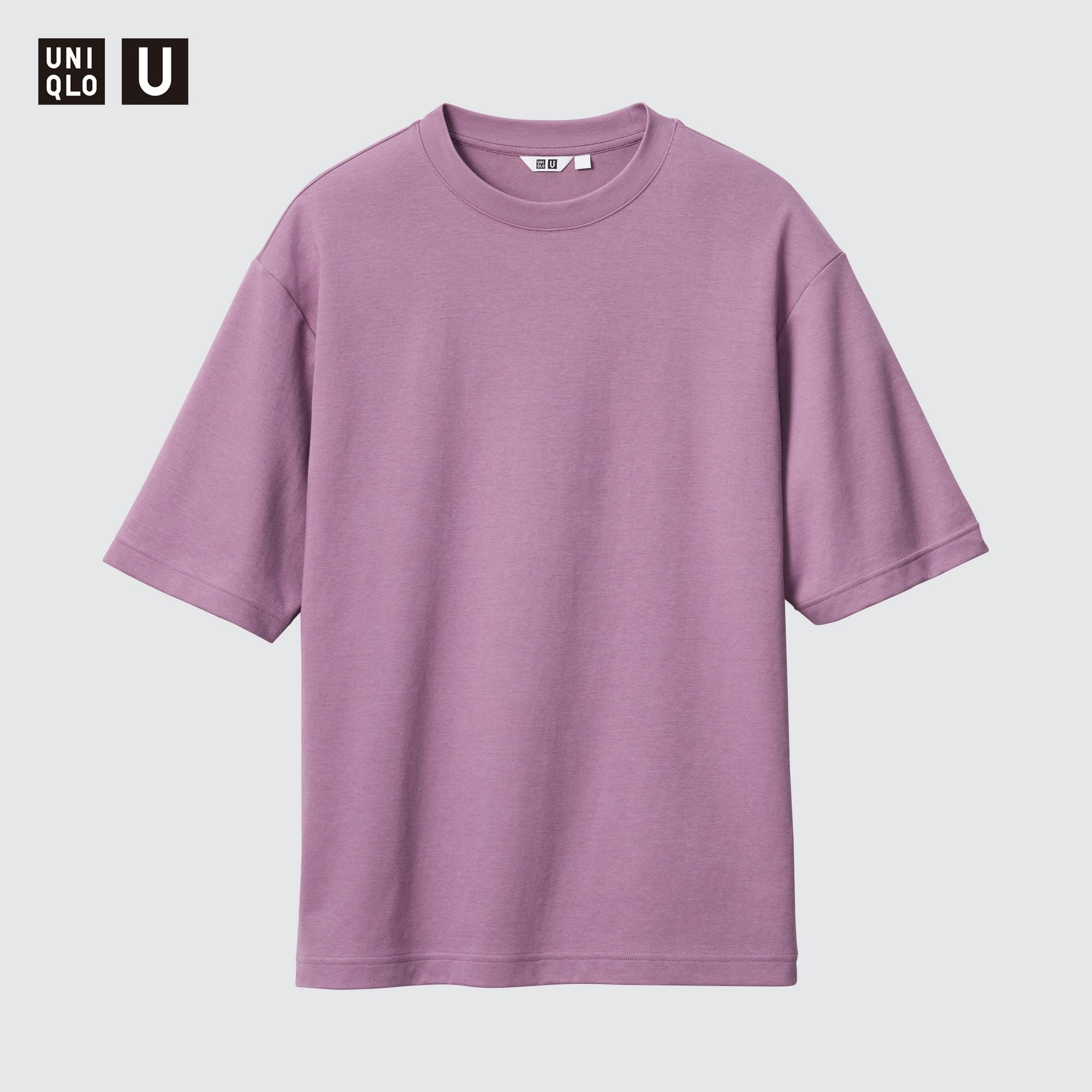 AIRism Cotton Oversized Crew Neck T-Shirt | Half-Sleeve