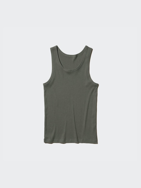 Dry Colour Ribbed Tank Top