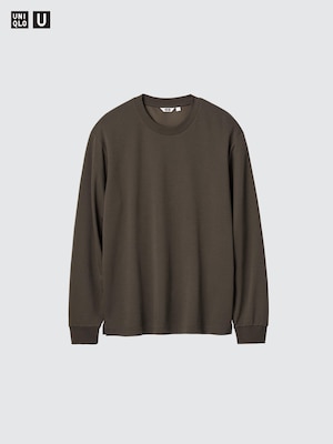 AIRism Cotton Crew Neck T-Shirt (Long Sleeve)