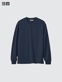 AIRism Cotton Crew Neck Long-Sleeve T-Shirt