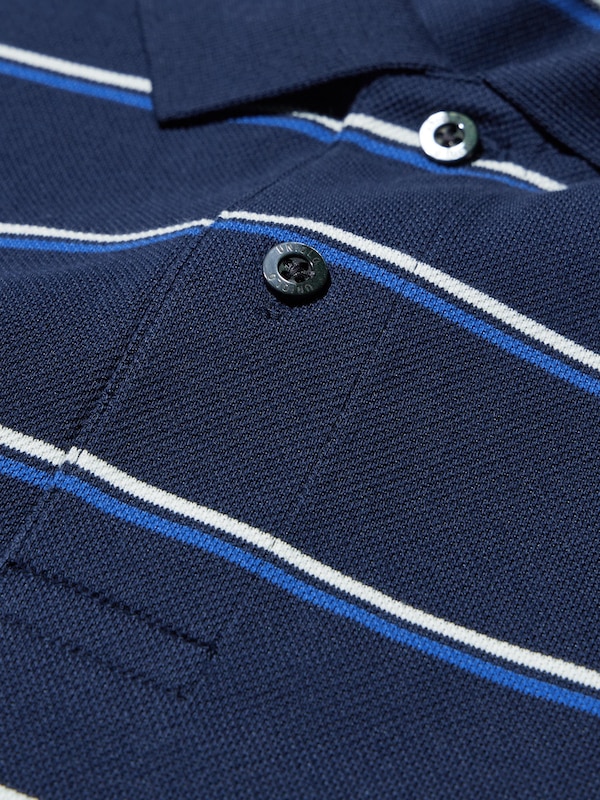 Dry Pique Polo Shirt | Striped
