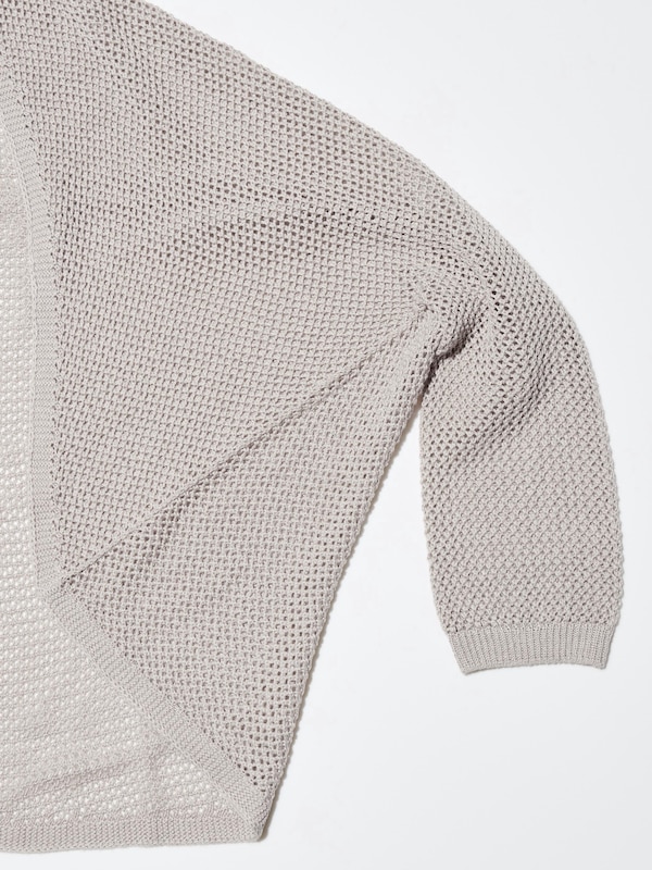 3D Knit Mesh Cardigan
