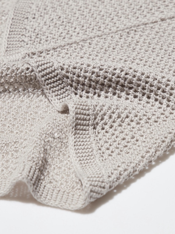 3D Knit Mesh Cardigan