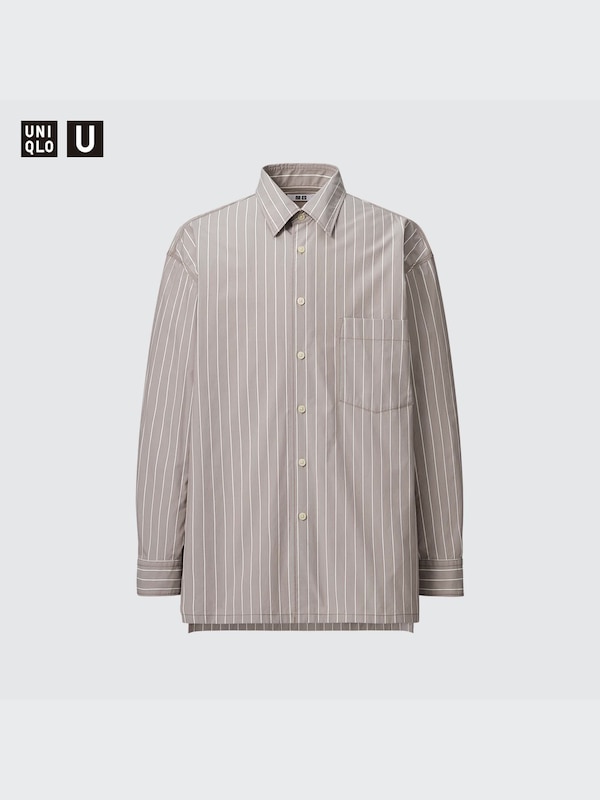 Broadcloth Oversized Shirt | Striped