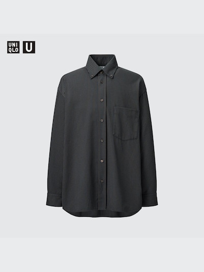Twill Oversized Long-Sleeve Shirt