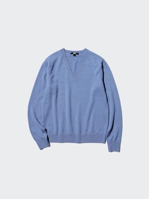 100% Cashmere V Neck Jumper