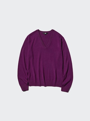 100% Cashmere V Neck Jumper