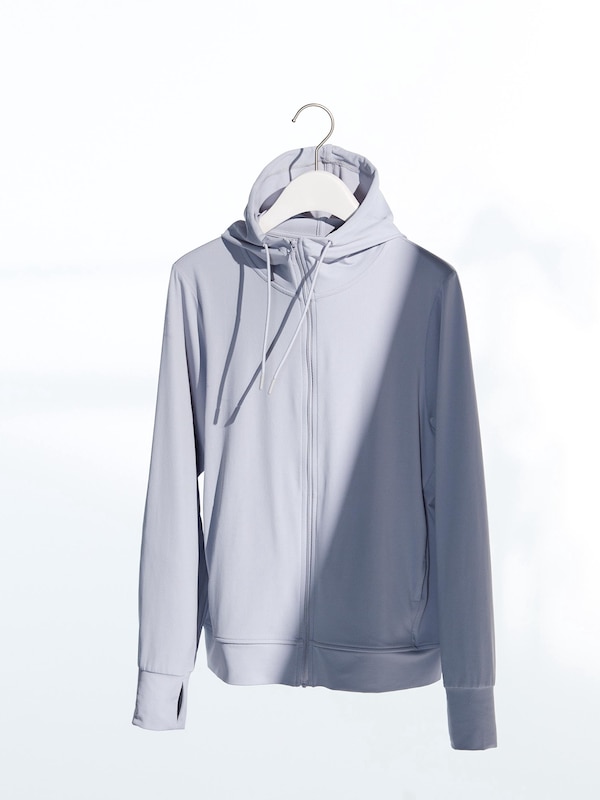 WOMEN AIRism UV PROTECTION FULL ZIP-HOODIE