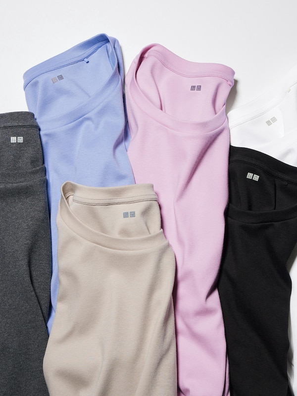 Smooth Stretch Cotton T-Shirt | Long Sleeve