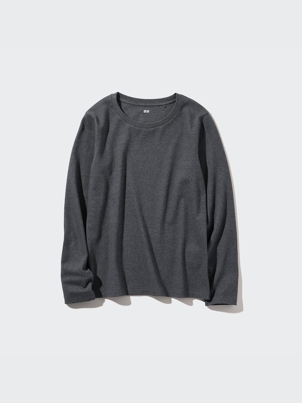 Smooth Stretch Cotton T-Shirt | Long Sleeve
