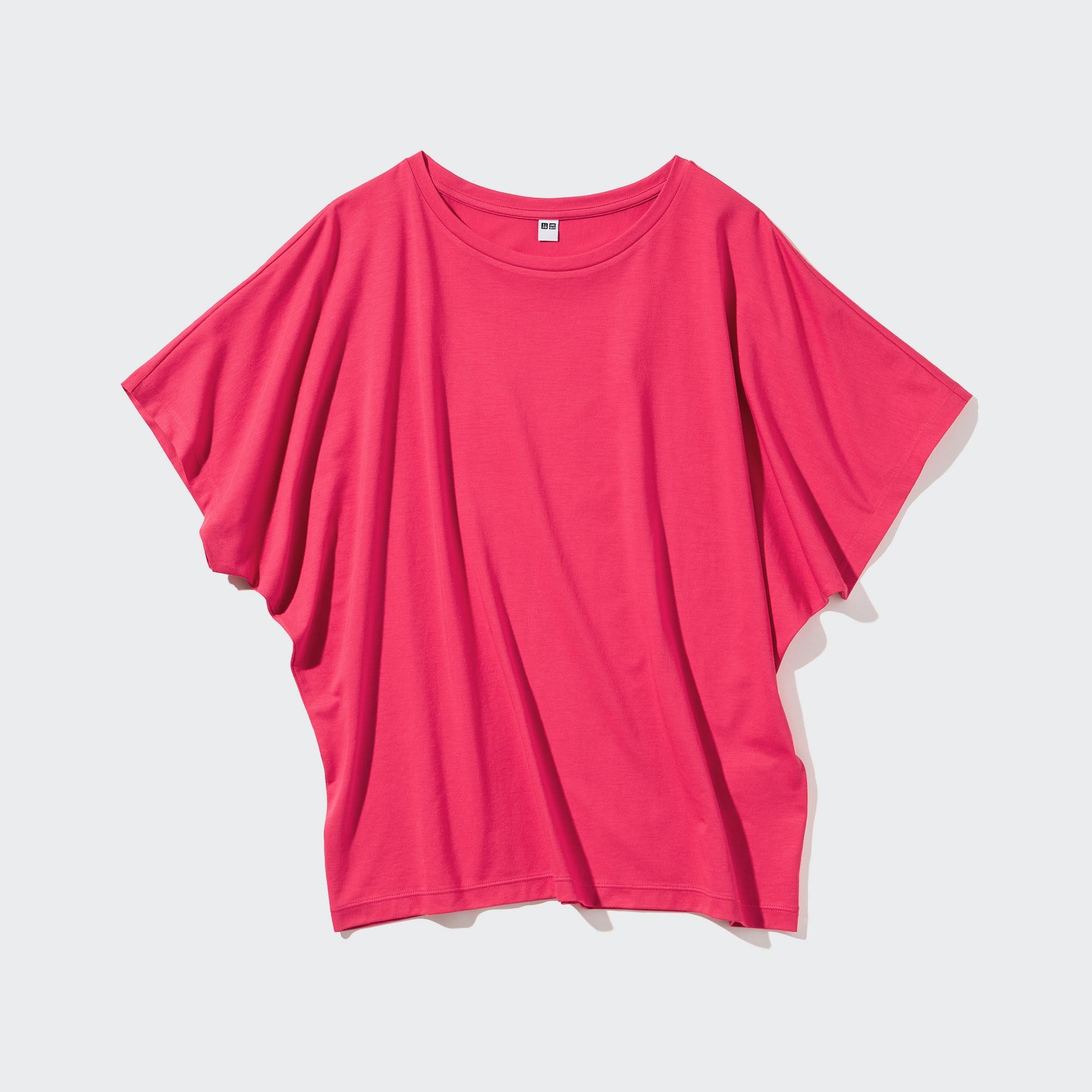 AIRism DRAPE SHORT SLEEVE T-SHIRT