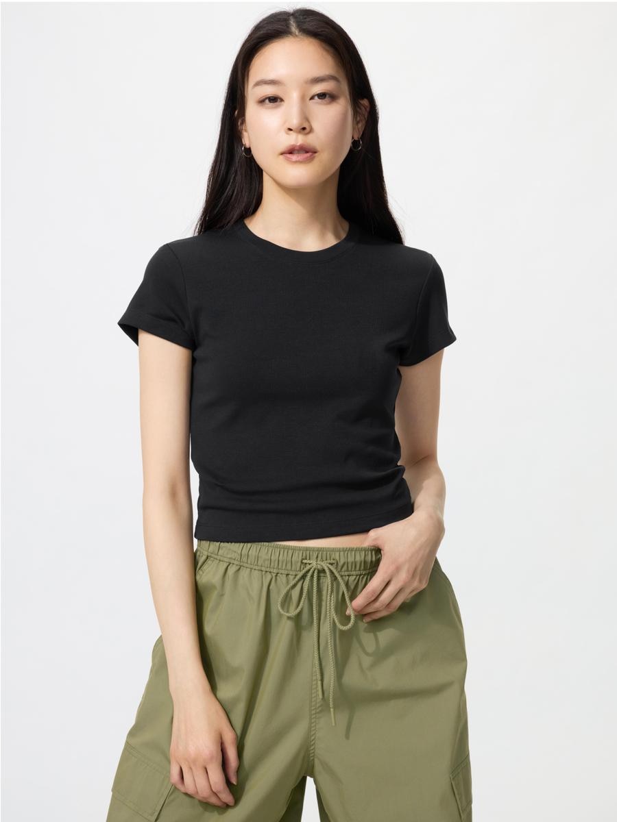 UNIQLO Women's Mini T-Shirt, Black, 2