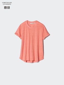 100% Linen Crew Neck T-Shirt