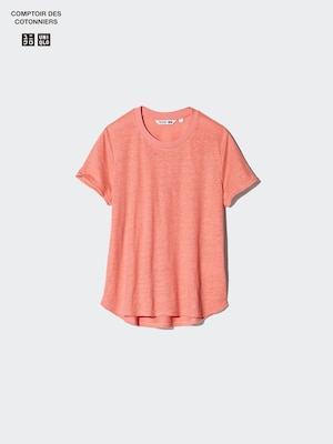 Linen V Neck T-Shirt