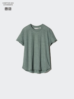 100% Linen Crew Neck T-Shirt