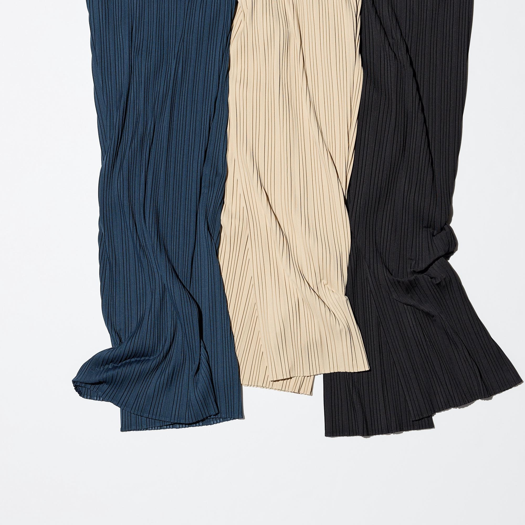 Pleated Straight Pants