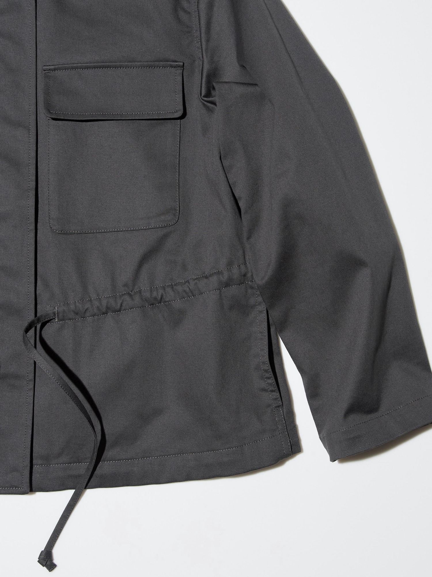 Kyouko ***さま専用　Cotton Back Satin Jacket Cotton Blend Drawstring Jacket | UNIQLO US