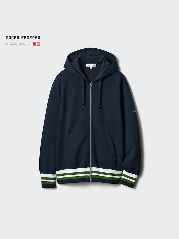 SWEAT FULL-ZIP LONG SLEEVE HOODIE (ROGER FEDERER BY JW ANDERSON)
