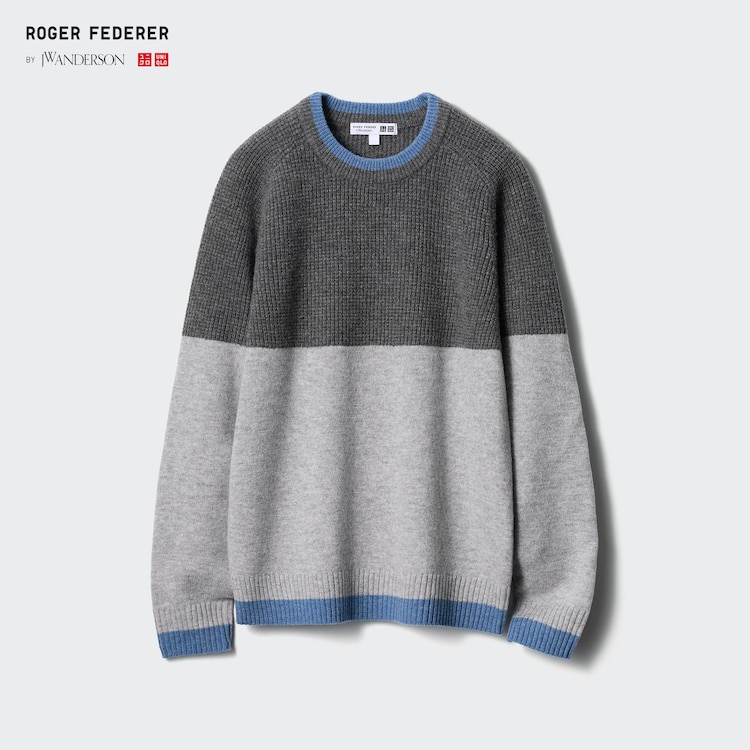 Men's Premium Lambswool Crew Neck Sweater | Blue | 3XL | Uniqlo US