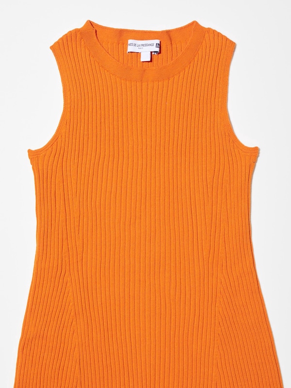 3D Knit Ribbed Sleeveless Dress